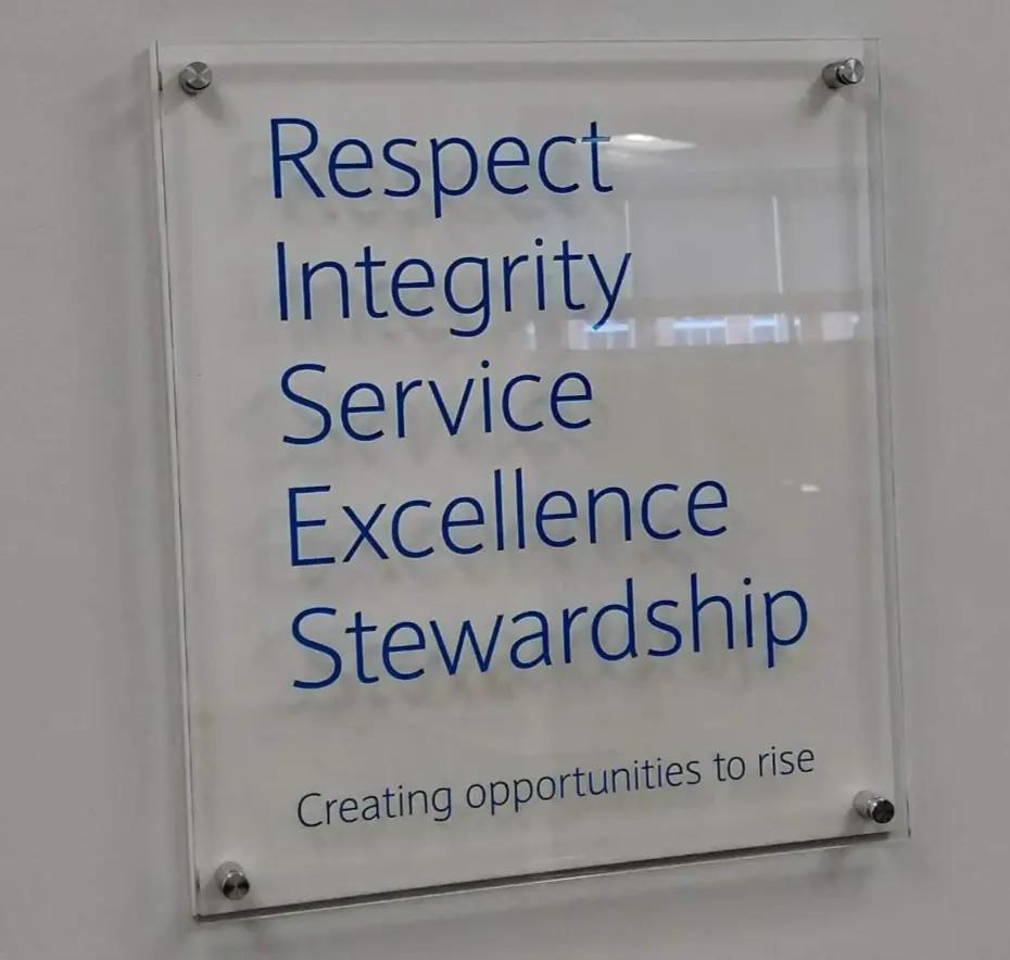 respect integrity service excellence stewardship